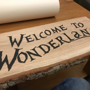 Welcome to Wonderland sign