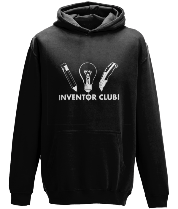Kids Inventor club Hoodie - Black