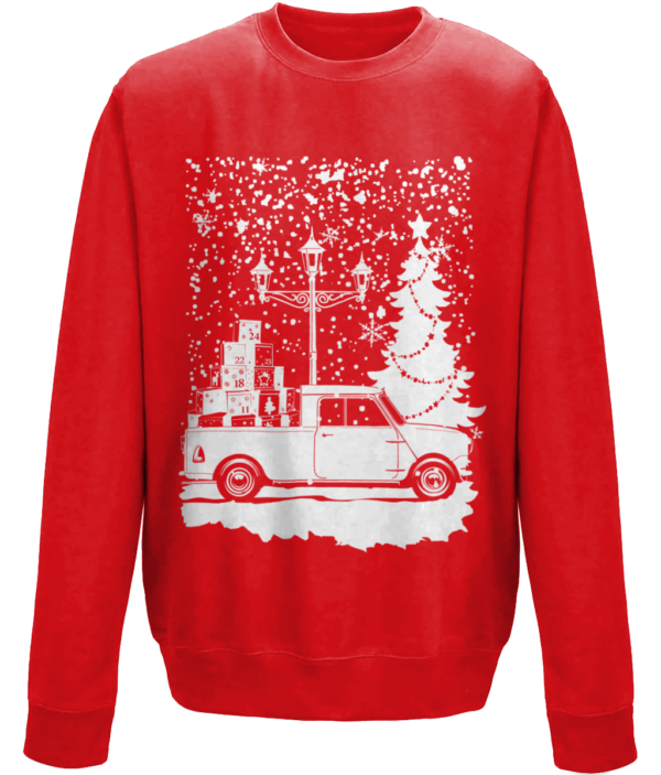 Mini Pickup white christmas - fire red