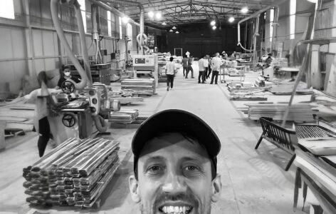 Ben in the Wood Factory