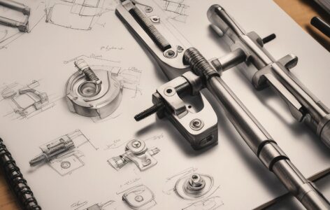 product development sketches of a peg locking mechanism